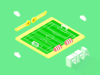FIFA Football 2.5d illustration