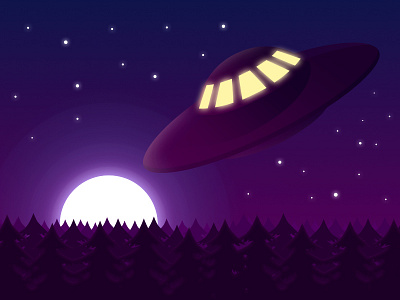 UFO color illustration ufo