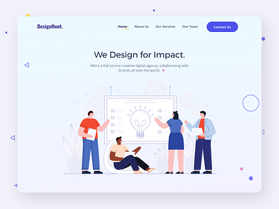 Agency Landing Page Hero section