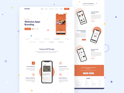 App Landing Page agency app branding creative creative design design landing page tranding ui ux visual design website