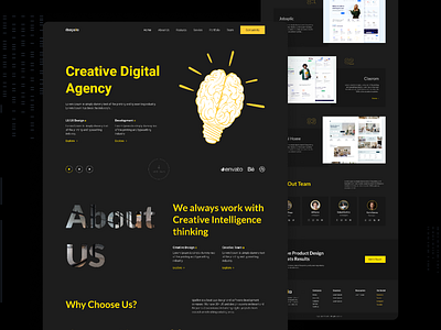 Angala : Digital Agency Landing Page