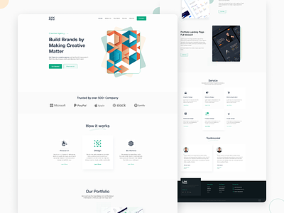 Uix Planet S1 Creative Agency Landing Page! agency branding business clean concept corporate creative creative agency design digital agency interface landing page minimal simple template trandy 2021 ui ux web website