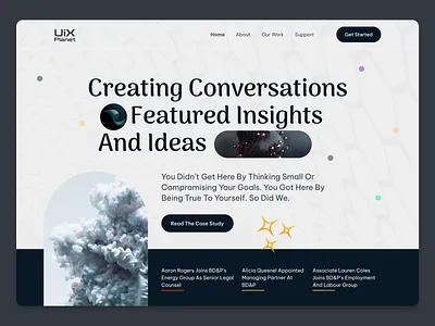 Creative Hero Section! 2022 trending branding clean clean design conversations creative design easy cache hero section home page minimal style symple ui ui design ux ux design visual design web design website design