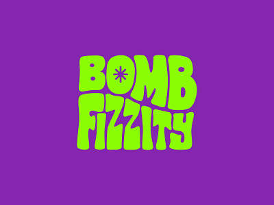 Bath Bomb Logo Design 80s 90s beauty branding cartoon groovy hipster illustration logo retro
