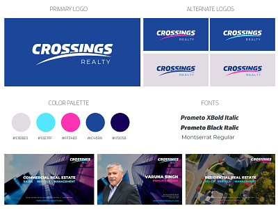 Crossings Realty Brand Board