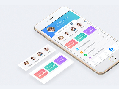 Mobile app agency app app design application design concept date design finance app information loan member payment schedule ui user experience user interface ux verification