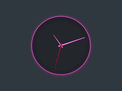 Hot Pink Clock