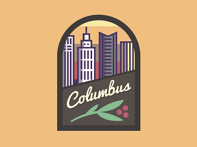 Columbus Ohio badge buckeye columbus logo ohio