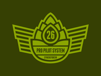 Pro Pilot System - 2 Color Progress beer beer brewing flat flat hop fresh green hop hoppy pilot synergy brewing systems vector wings