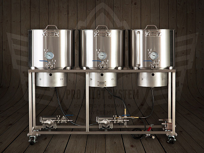 Pro Pilot System beer brewing system fermenter kettle product shot wood