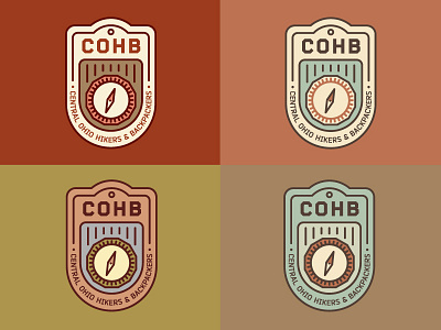 COHB Badge Color Exploration badge badges color options compass nature ohio outdoors swatch