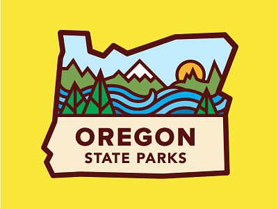 Oregon State Parks Badge - Revised