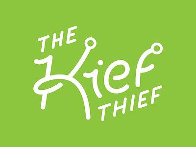 The Kief Thief - Logotype branding cannabis dispensaries eugene oregon kief logo logotype marijuana medical round terminal typedesign typography