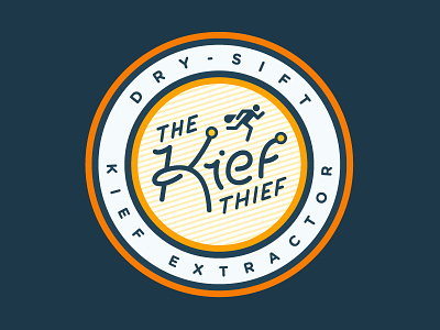 Kief Thief Badge badge branding cannabis eugene keef kief oregon script sift thief typography weed