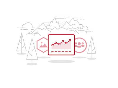 Dashboard Empty State analytics badge badge issuer chart dashboard empty state empty state illustration graph groups issuer