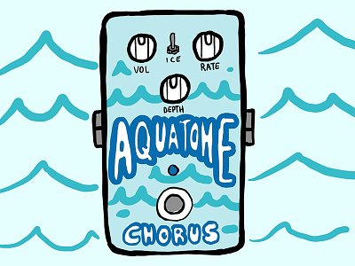 Aquatone Chorus aqua chorus ipad procreate sound stompboxguitar pedal water waves