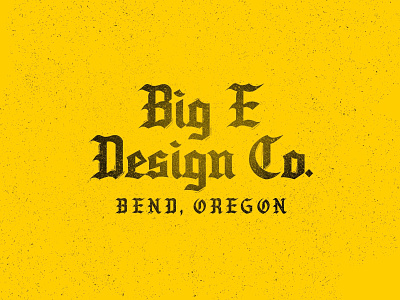 Black & Yellow bend oregon blackletter branding graphic design logo logotype meduza oregon typography vector