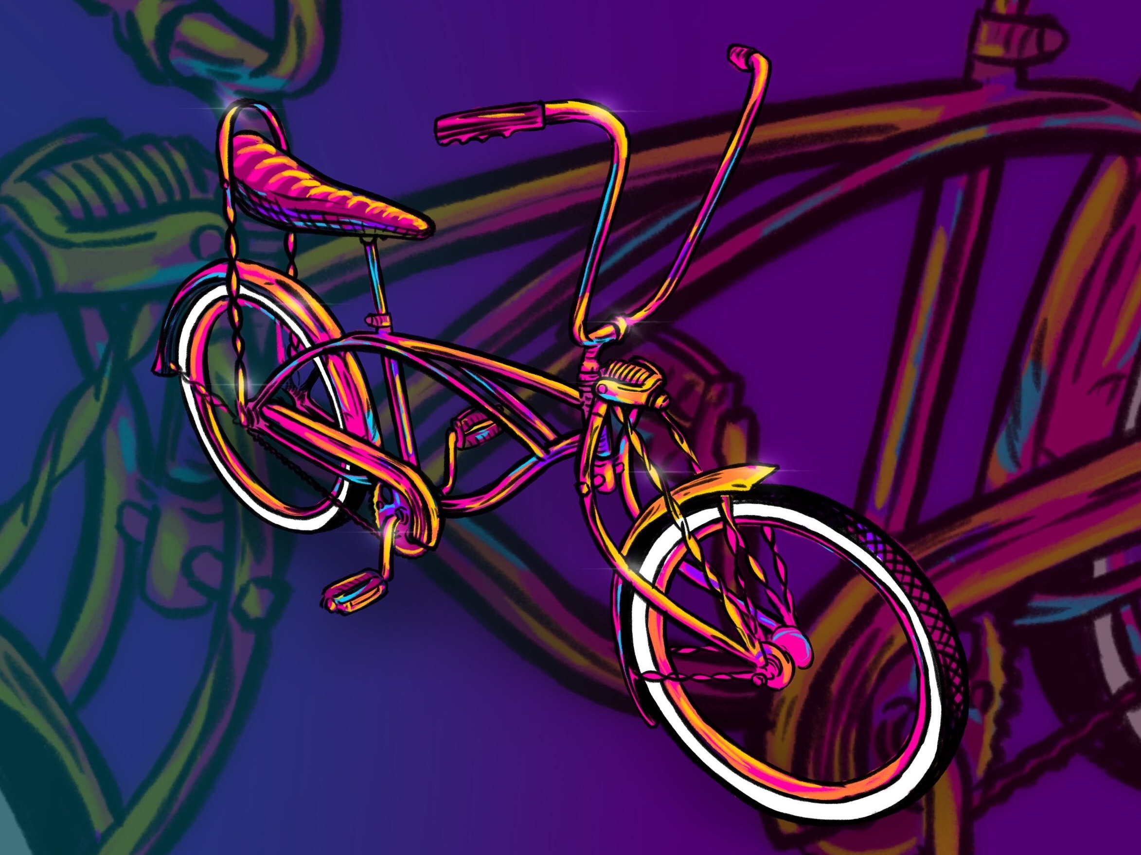 lowrider bike frame designs