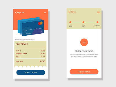 Payment Checkout card checkout checkout mobile app order confirmation payment payment app usability ux ux design