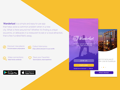 Wanderlust - Your Local Guide appdesign localguide travel ux design