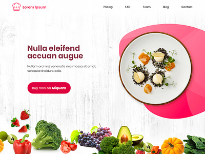 Restaurant Theme Template web ui design webdesign website