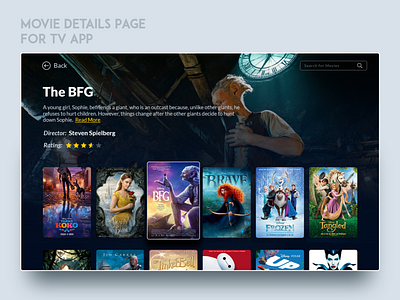 Movie Details Page app design details entertainment movie details page movies ott search tv show tvapp ui uidesign uiux ux uxdesign web