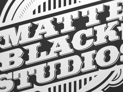 Matte Black Studios Mural Work matte black studios mural seal typography vector