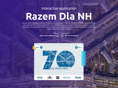Interactive application - Razem Dla NH app app design design graphic design ui user interface ux web design