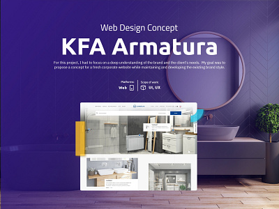 Web Design Concept - KFA Armatura branding graphic design ui user interface ux web design website