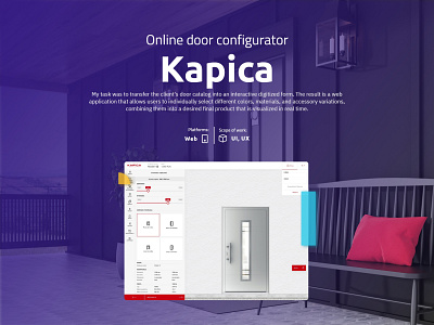 Online door configurator - Kapica adobexd app design design graphic design product design ui user interface ux web design