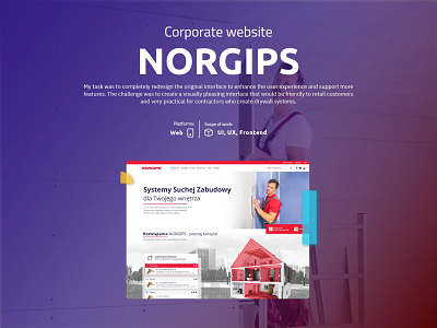 Corporate website - NORGIPS app app design brand branding corporate website design designer graphic design ui user interface ux web design website