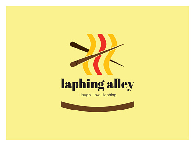Laphing Alley brand logo noodles