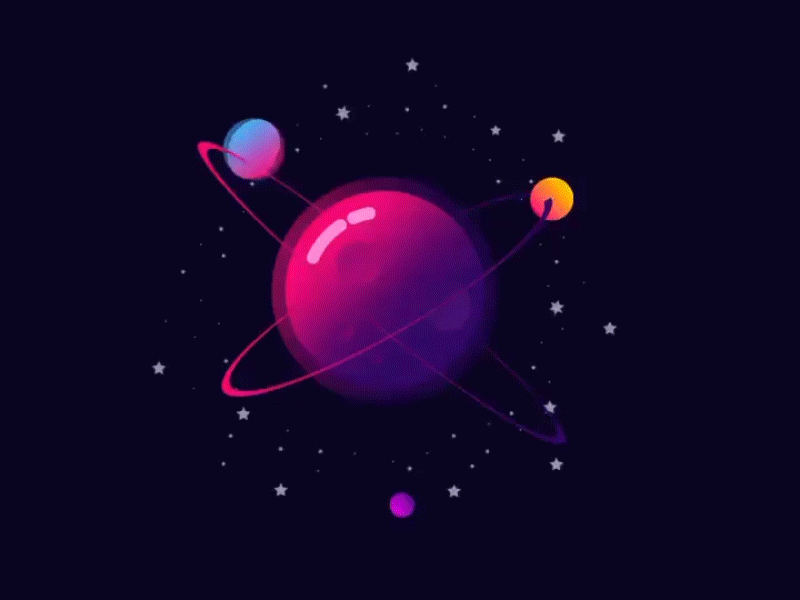 Planets. Animation #6 aftereffects animation design graphic design motion graphic