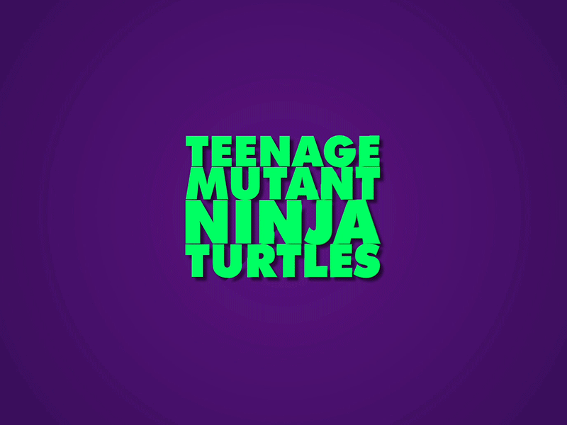 TEENAGE MUTANT NINJA TURTLES aftereffects animation design graphic design motion graphic
