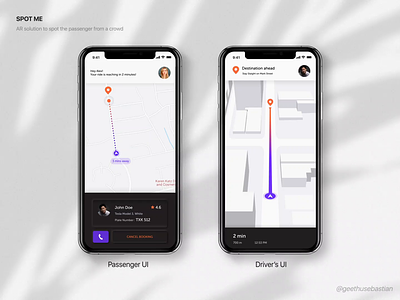 AR_ Spot me aftereffects animation flat interactiondesign mobile motion graphic ui ux vector web