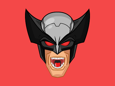 X-Force Wolverine xforce character illustrator dribble illustration portrait icondesign avatar wolverine hughjackman logan