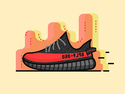 Yeezys 2d colors design icondesign illustration illustrator shoes sneakers vector yeezys