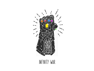 Infinity Gauntlet avengers inifinitywar infinitygauntlet vector illustrator illustration icon design thanos black marvel art