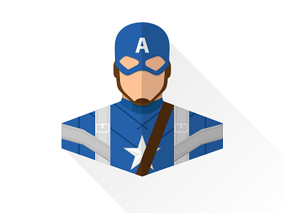 Captain America First Avenger | Flat design