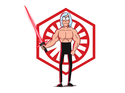 Kylo Rick!! Rick Sanchez x Ben Solo Mashup