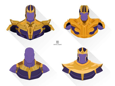 Thanos designs vector thanos marvel inifinitywar infinitygauntlet illustrator illustration icon design black avengers art