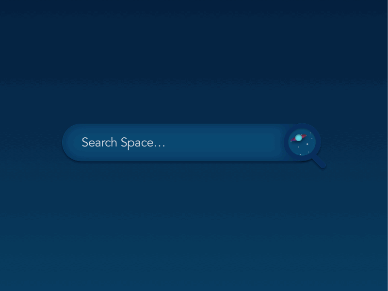 Space Themed Search Bar Animation anima animation animation design search search animation search bar sketch timeline space space theme timeline