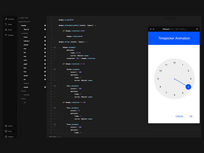 Timepicker Animation with Framer coding designer coffee script framer interaction interaction design prototyping time picker