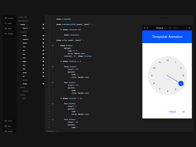 Timepicker Animation with Framer