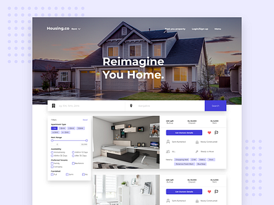 Re-Dedign House Renting Website