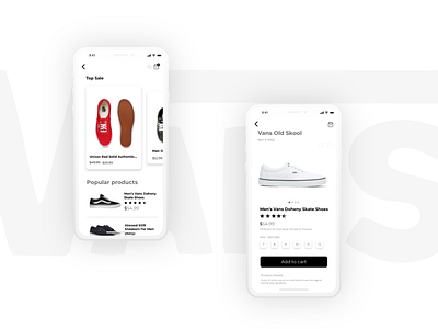 Minimal Mobile UI Shopping App