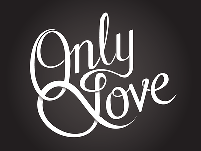 Only Love Logo debut hand lettering in progress lettering logo script