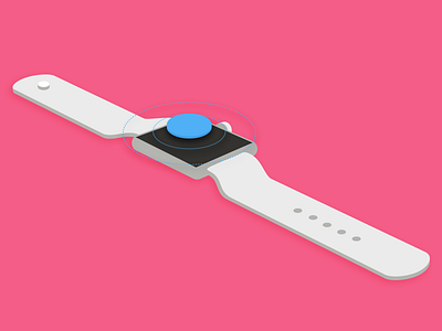 Smart watch illustration perspective product product illustration simple smart watch tech technical illustration technology watch