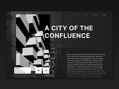 Art History Page berlin black design history illustration minimal typography ui ux web