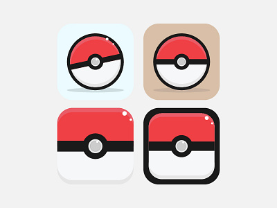 Daily UI challenge #004 App Icon app icon daily daily ui pokemon go ui